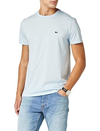 Social Lacoste TH6709, Camiseta para Hombre, Blanco