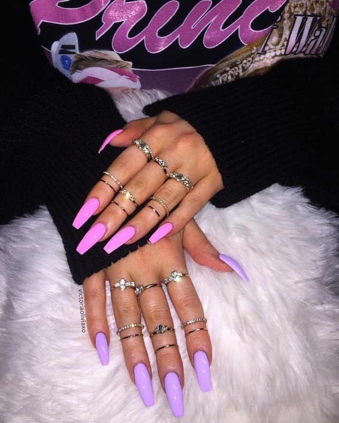 Moda Unhas girly💜