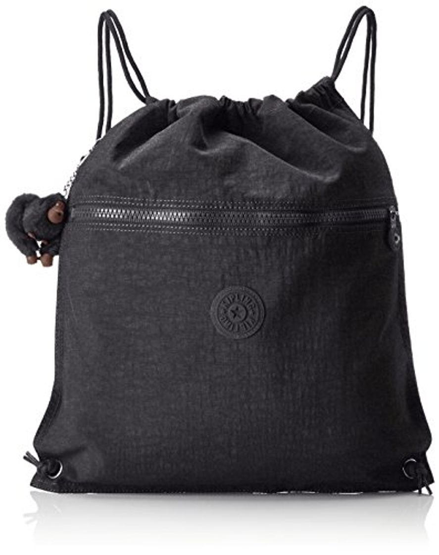 Moda Kipling SUPERTABOO Bolsa de deporte infantil, 45 cm, 15 liters, Negro