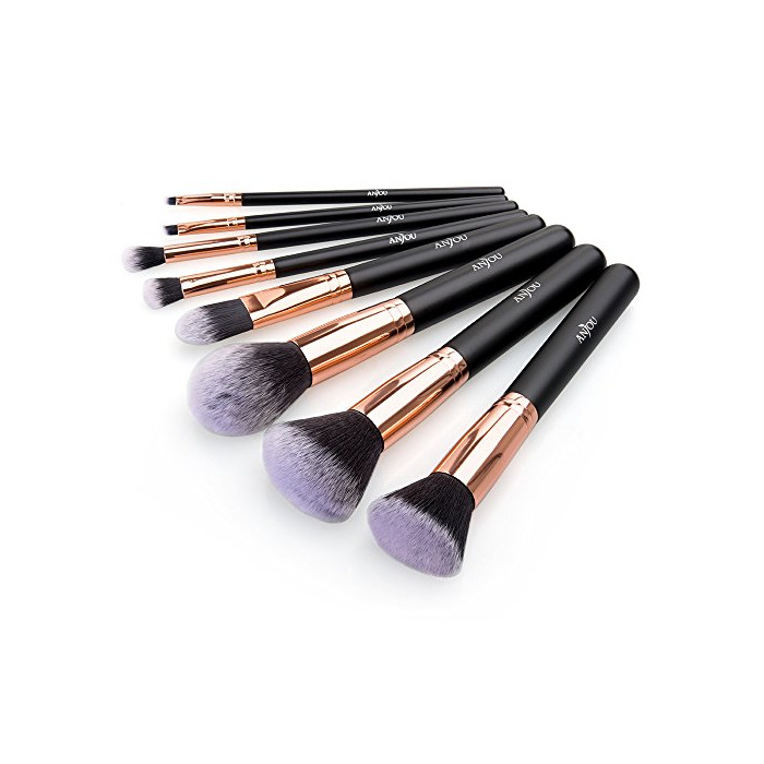 Social Brochas de Maquillaje 8 Piezas de Anjou