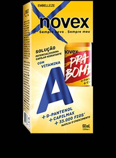 Novex solução pra bombar 