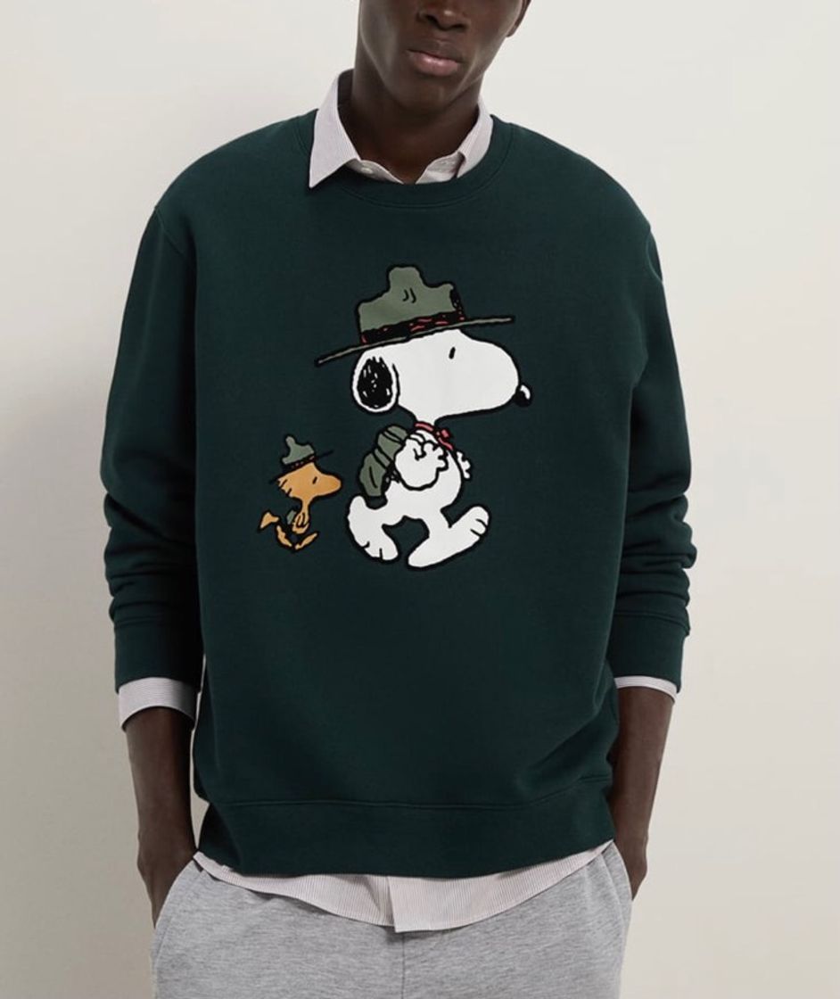 Moda Sudadera Estampado Snoopy Peanuts 