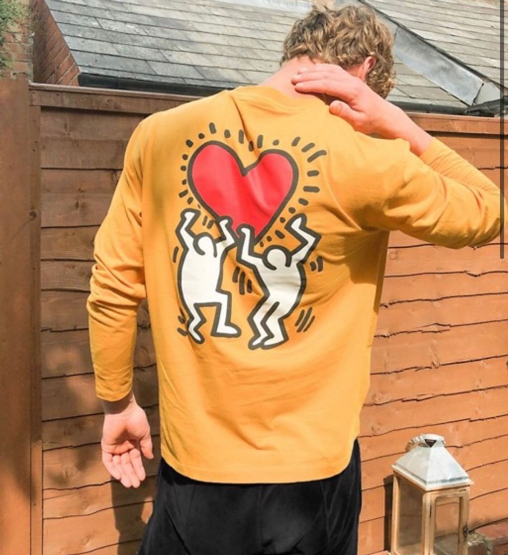 Moda ASOS DESIGN | Keith Haring relaxed long sleeve t-shirt