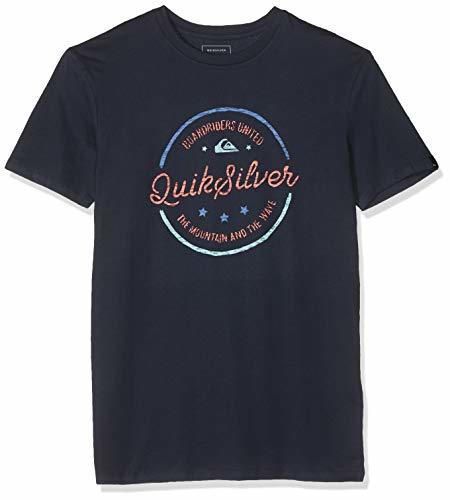 Quiksilver Mental Notes T-Shirt Men Camiseta de Manga Corta, Hombre, Azul