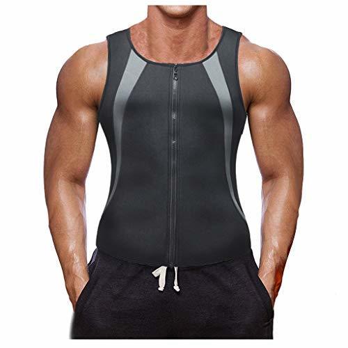 Productos QinMMROPA Faja Reductora Adelgazante Hombre Camiseta Termica Sauna Neopreno para Deport Fiteness