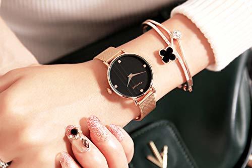 Social WZFCSAEAE Fashion Dial Lady Relojes Full Steel Women Dress Watch Simple Mesh