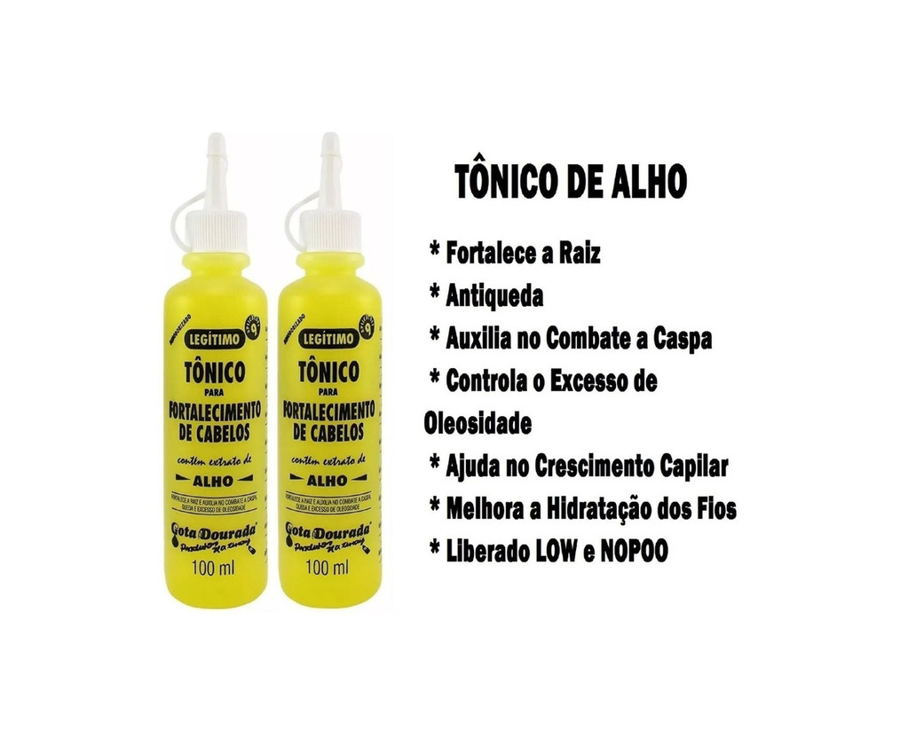 Producto Tónico capilar de alho Gota Dourada 