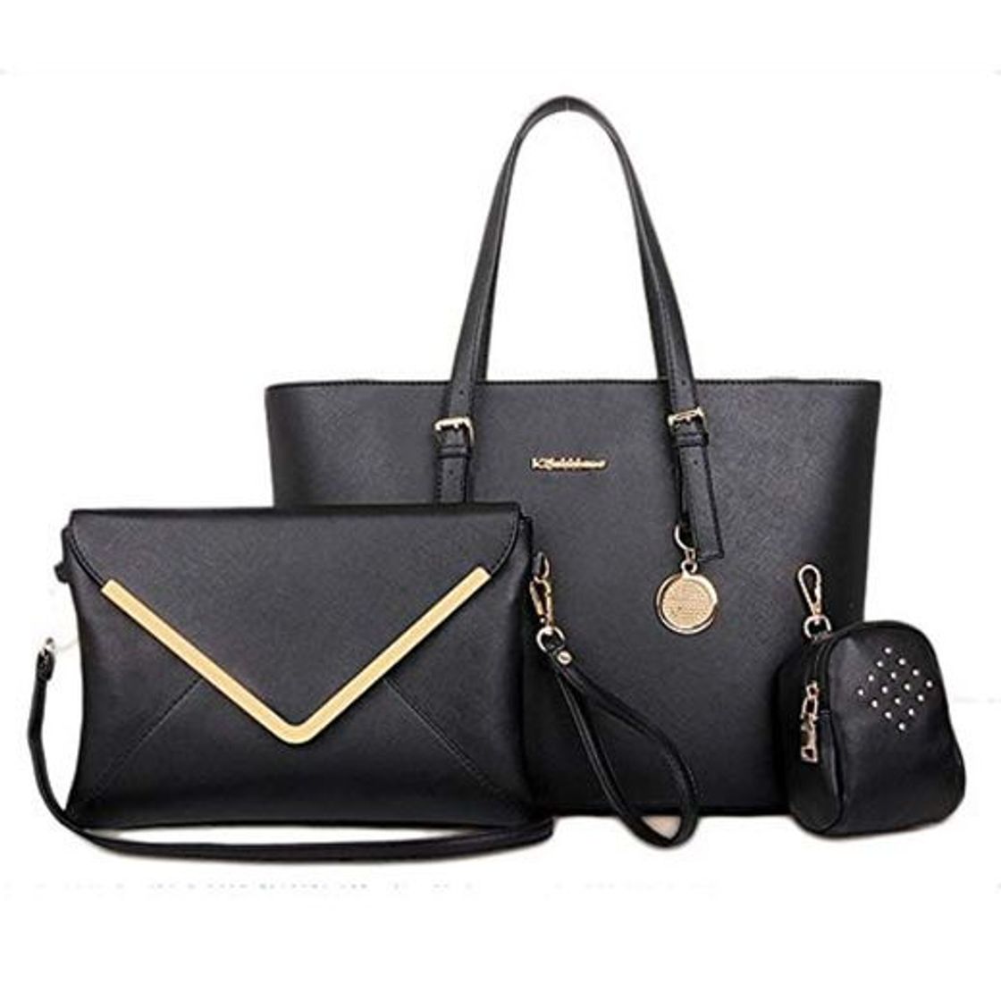 Social JUTOO Mochila de Tres Piezas Mochila Mochila Estudiante Mujer Gran Capacidad