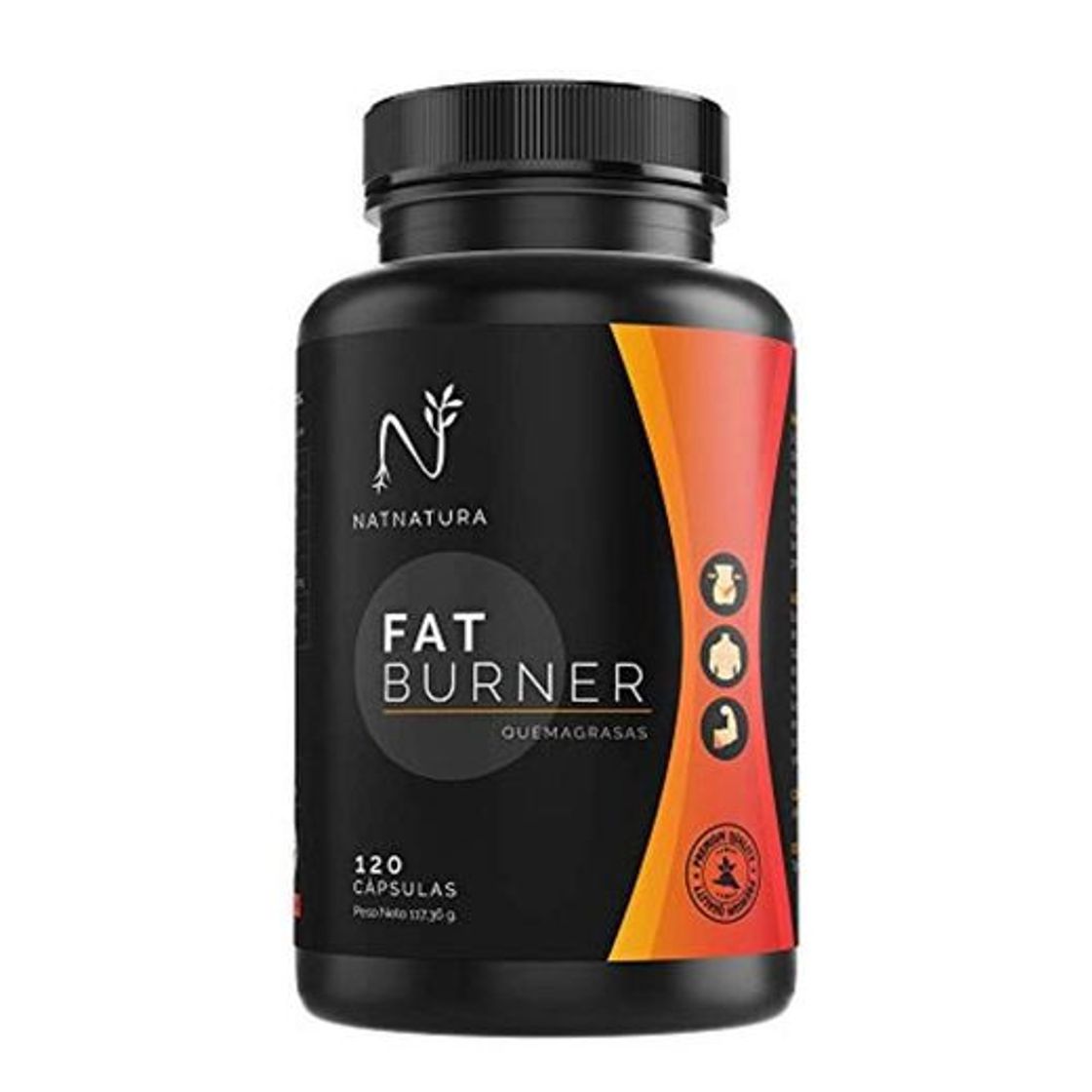 Product FAT BURNER Nº1. Potente quemagrasas natural alto rendimiento. Termogénico para adelgazar. Suplemento