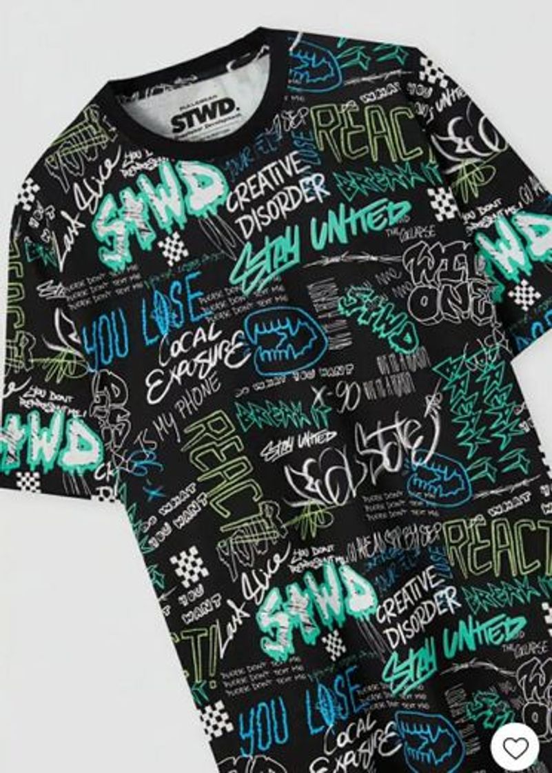 Camiseta graffiti manga corta - PULL&BEAR