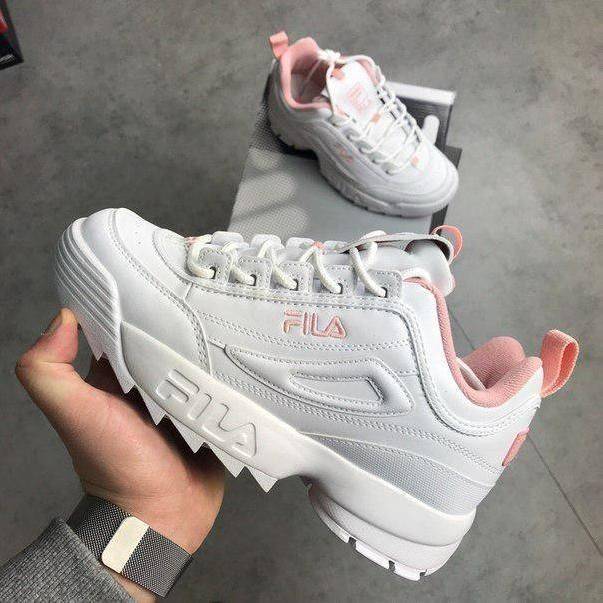 Social Fila Disruptor II - Zapatillas deportivas para mujer, Blanco