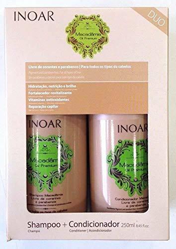 Beauty Inoar Duo Nueces de Macadamia Champú y Acondicionador Kit 250 ml