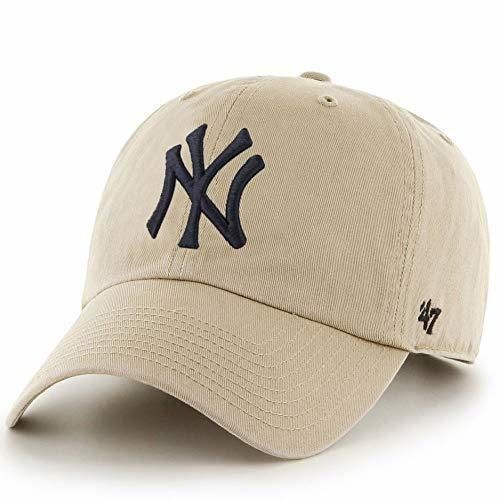 Gorra curva beige de New York Yankees MLB Clean Up de 47