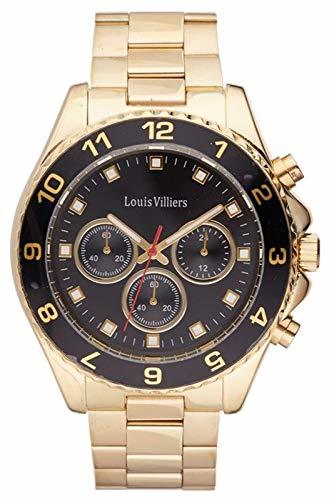 Social Louis Villiers Reloj Analógico para Unisex Adultos de Cuarzo con Correa en