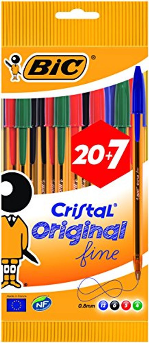 Social BIC Cristal Original Fine - Bolsa de 20+7 bolígrafos