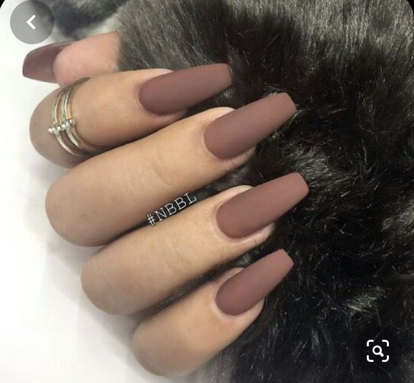 Product Brown Matte Nails 