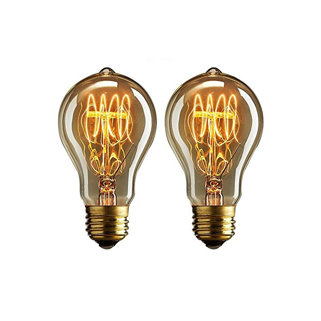 Product Dos bombillas vintage Edison de 40 vatios de Buyee