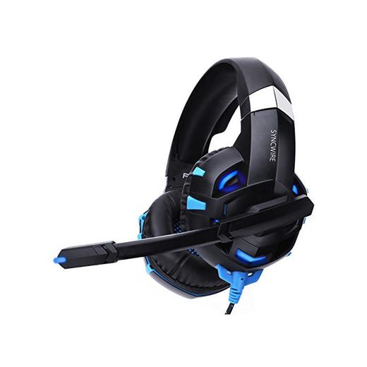 Syncwire Gaming Headset PS4 - Auriculares Surround Sound 7.1 Auriculares Gamer Head