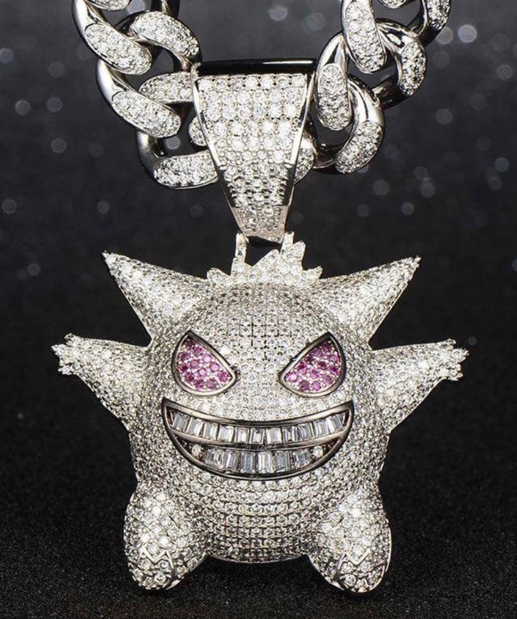Purple Iced Gengar Pendant