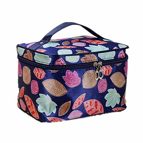 Social Maple Leaf Big Cosmetic Bag Women Kit de Aseo Impermeable Wash Necessaire