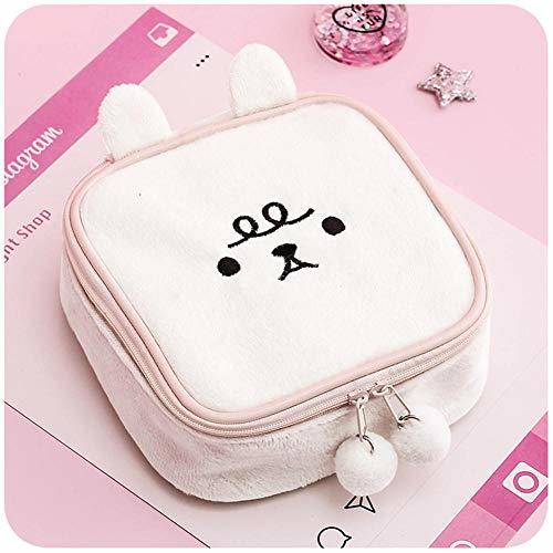 Place Bolso de maquillaje de corazón femenino Bolso de almacenamiento portátil pequeño y