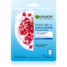 Fashion Garnier Skin Naturals Moisture+Aqua Bomb máscara têxtil 