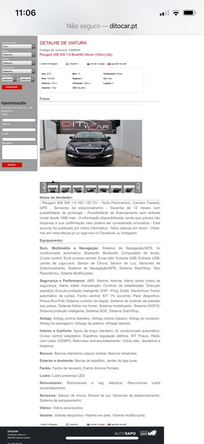 Social Peugeot 308 SW 1.6 BlueHDi Allure 13.490€