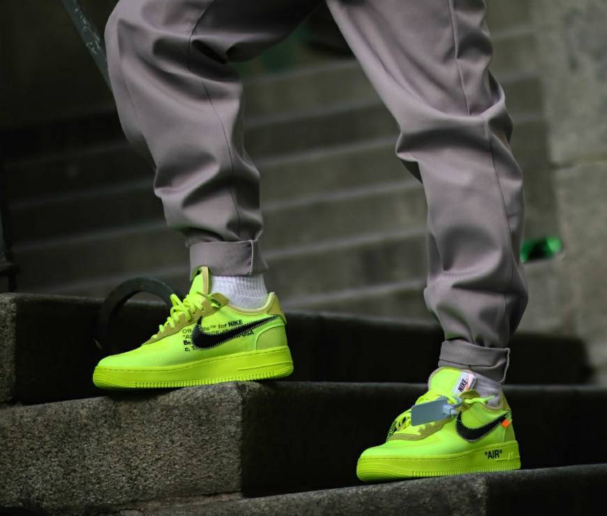 Fashion Nike Air Force 1 Low Off-White Volt





