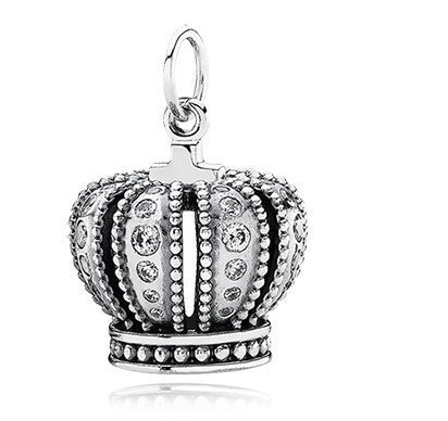 Belleza Pandora Royal Crown Clear Cz Sterling Silver Charm No