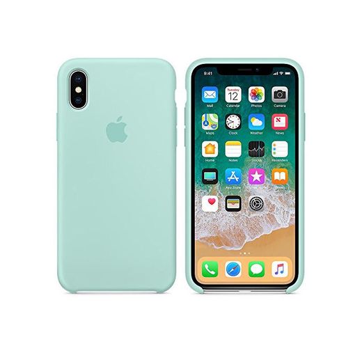 El último Verano Funda iPhone X, Slim Líquido de Silicona Gel Carcasa