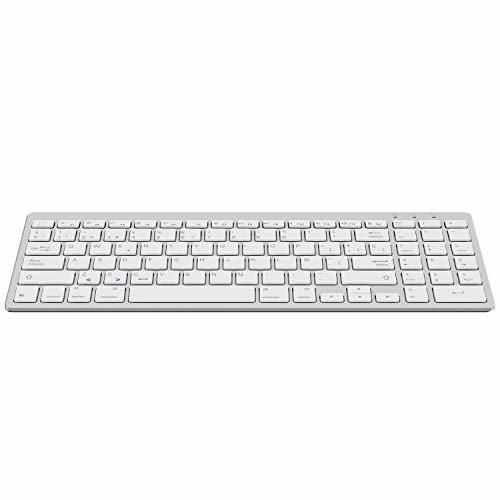 OMOTON Teclado Inalámbribo Compatible con iPad/iPad Pro/iPad Air/iPad Mini/iPhone y Todas Sistemas