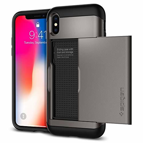 Places Spigen Funda iPhone X, [Slim Armor CS] Delgado de Doble Capa de