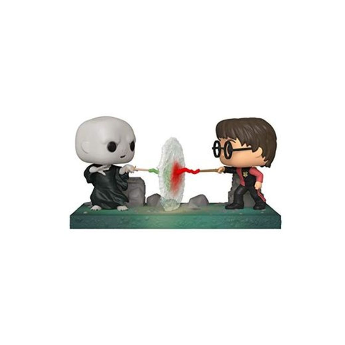 Producto Funko- Pop Moment Potter-Harry VS Voldemort Figura Coleccionable, Multicolor