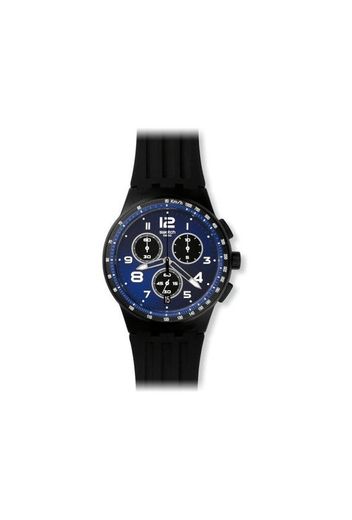 Swatch Reloj Cronógrafo de Cuarzo Unisex con Correa de Silicona – SUSB402