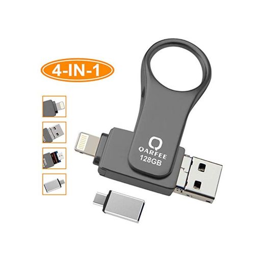 Memoria USB Universal de 128 GB, Pen Drive Tipo C Micro USB