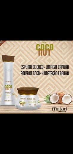 Kit mutari shampoo e creme de hidratação coconut