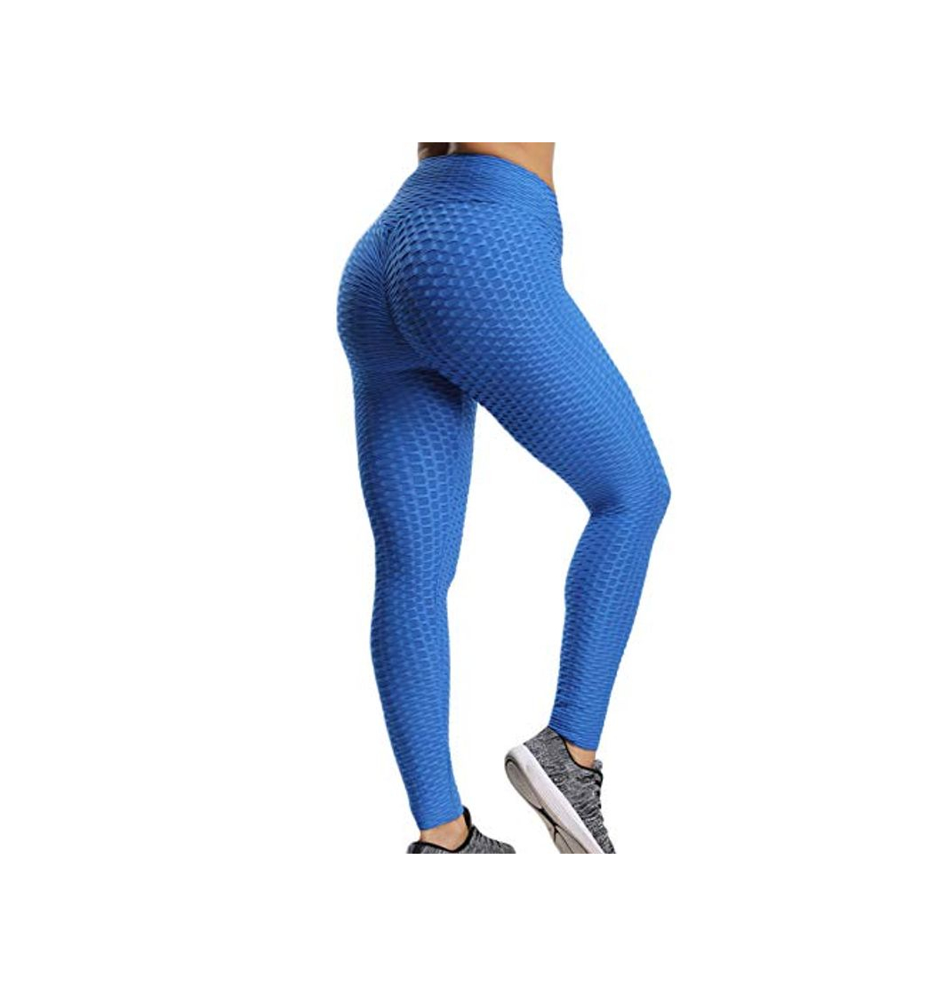 Fashion FITTOO Mallas Pantalones Deportivos Leggings Mujer Yoga Alta Cintura Gran Elásticos Fitness Azul S