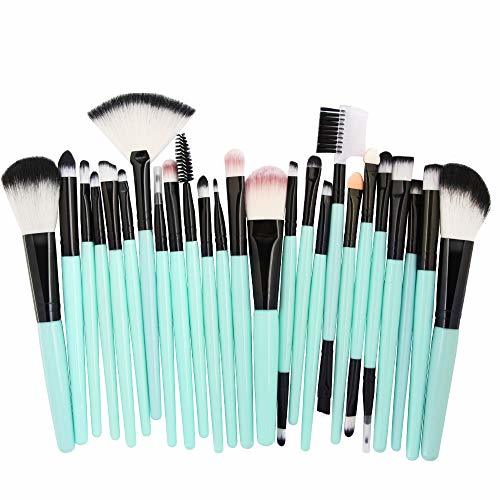 DXIA Brochas de Maquillaje, Brochas Maquillaje Comésticos 25 Piezas, Maquillaje Profesional Pinceles