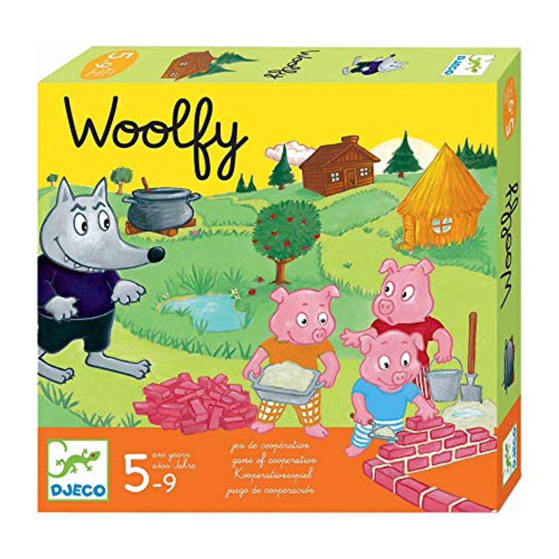 Productos Djeco-DJ08427 Juegos Educativos Woolfy, Multicolor