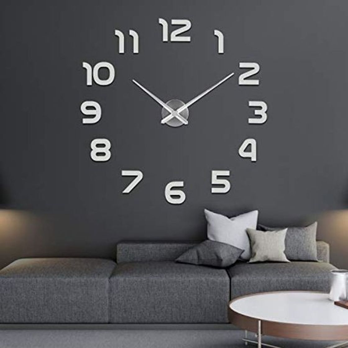 Producto SOLEDI Reloj de Pared 3D DIY Reloj de Etiqueta de Pared Decoración