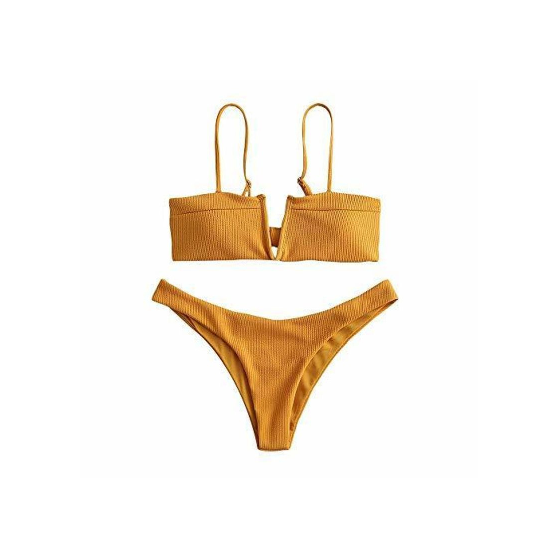 Moda ZAFUL Set De Bikini con Relleno Lazada en Espalda Escote en V