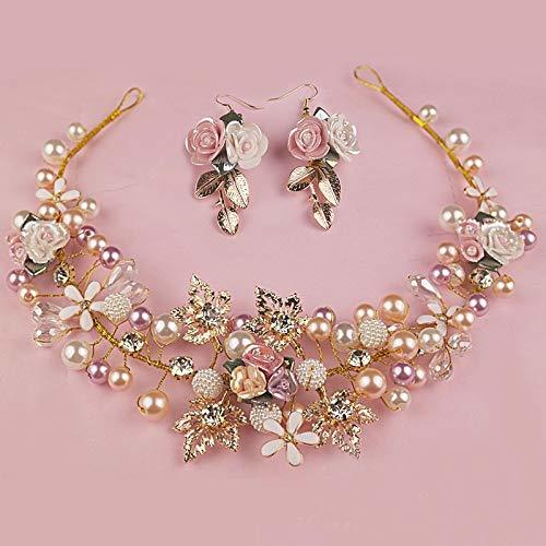 Belleza CHZDSB Accesorios para El Cabello Diademas De Flores Hechas A Mano De