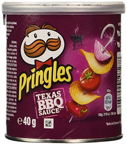 Pringles Texas BBQ Souce Productos de Aperitivo Frito con Sabor a Salsa