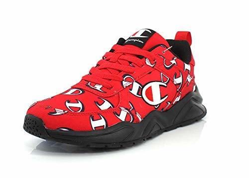 Champion 93 Eighteen Repeat Mens Red Canvas Athletic Lace Up Running Shoes
