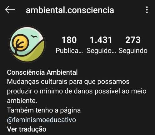 Instagram: @ambiental.consciencia