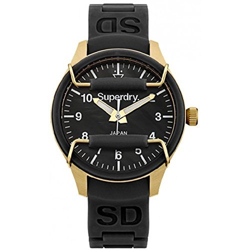 Places Superdry sou Wester Reloj para Hombre Analógico de Cuarzo japonés con Brazalete