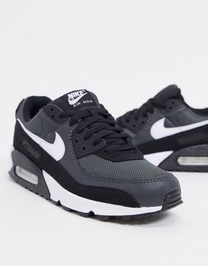 Products Nike Air Max 90 Recraft trainers in black/grey