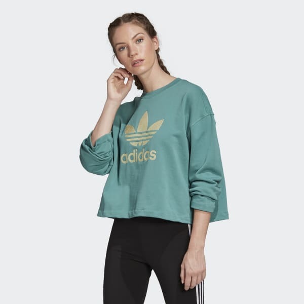 Fashion adidas Premium Crew Sweatshirt - Green | adidas US