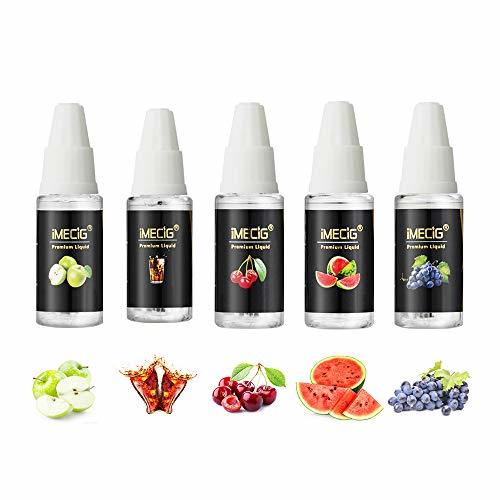 Social IMECIG 5x10ml Multi Vaper E Cig Juice Frutas E Líquido Premium Vape