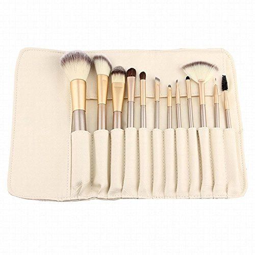 LZYMSZ 12 piezas Set de pinceles maquillaje profesional Kit de maquillaje esencial